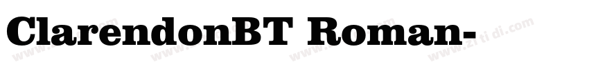 ClarendonBT Roman字体转换
